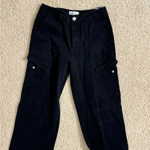 Zara Black Cargo Jeans